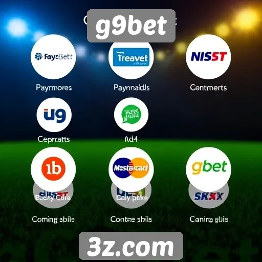 Comparativo de métodos de pagamento disponíveis no G9bet